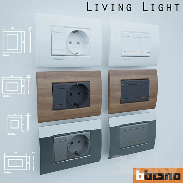 Bticino LivingLight 3DModel Bticino LivingLight 3DModel