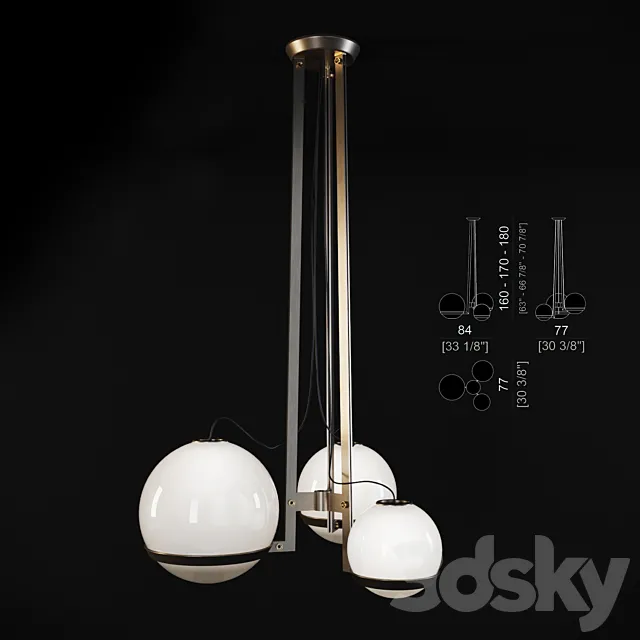 Bubble ceiling lamp 3DModel
