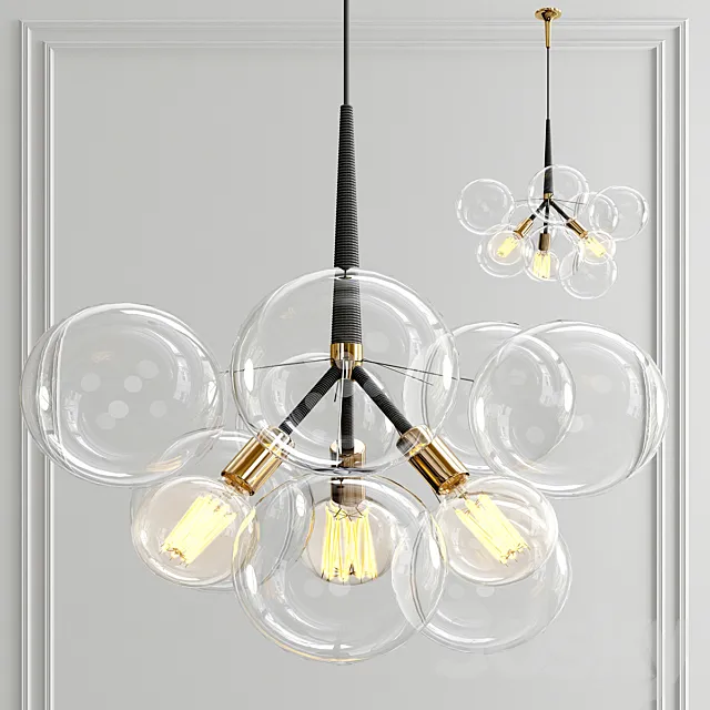 Bubble Chandelier by PELLE 3D Model