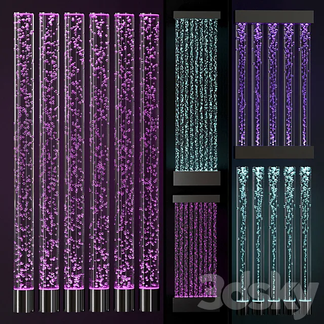 Bubble columns and colonnades 2 3D Model Bubble columns and colonnades 2 3D Model