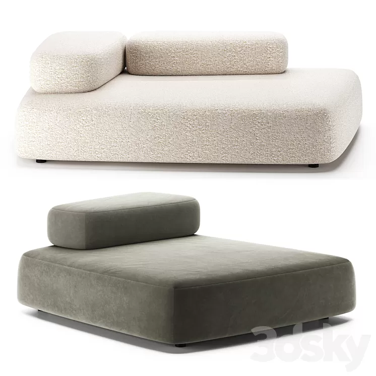 BUBBLE ROCK | Sofa by Living Divani 3D Model Free Download