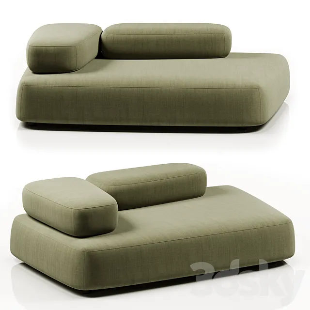 Bubble Rock sofa by Living Divani 3D Model Bubble Rock sofa by Living Divani 3D Model
