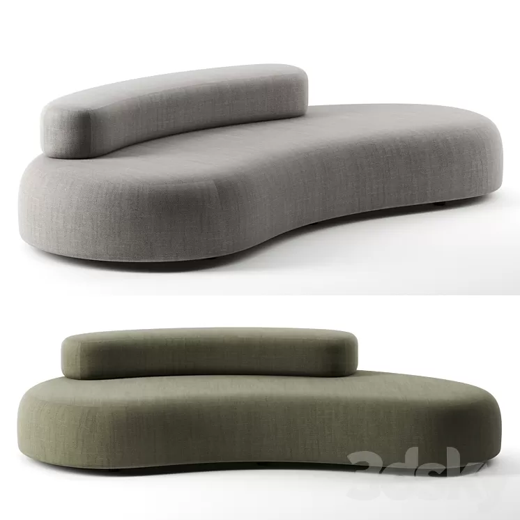 Bubble Rock sofa by Living Divani 3D Model Bubble Rock sofa by Living Divani 3D Model