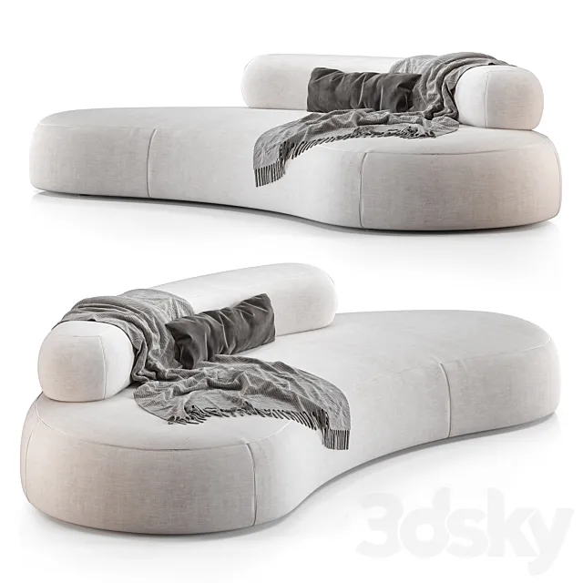 Bubble Rock Sofa by Living Divani 3DModel Bubble Rock Sofa by Living Divani 3DModel