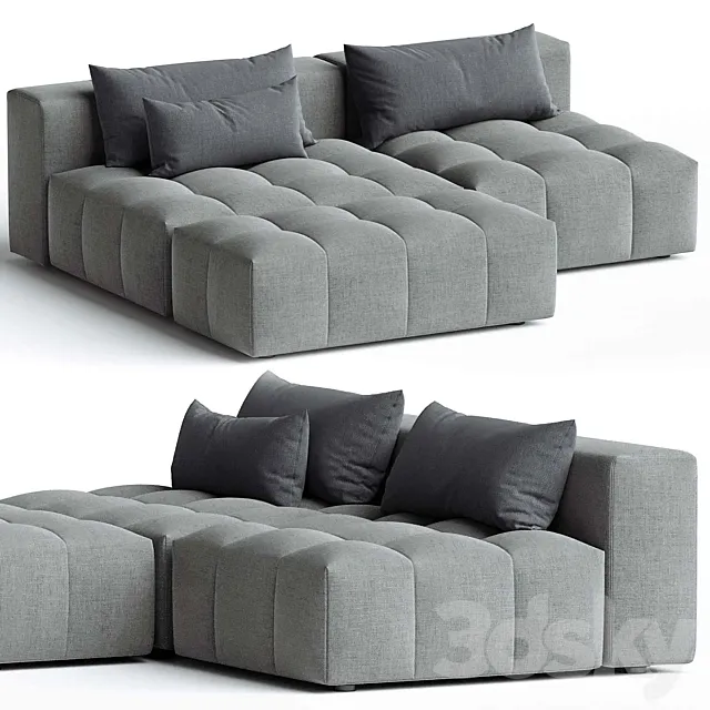 Bubble Soft 210x180cm modular sofa 3D Model