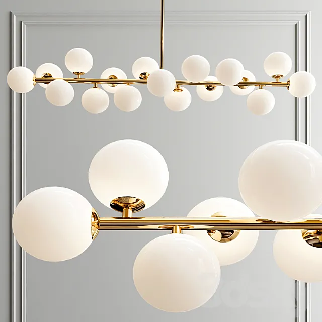 Bubble Stik Cold Chandelier 3D Model