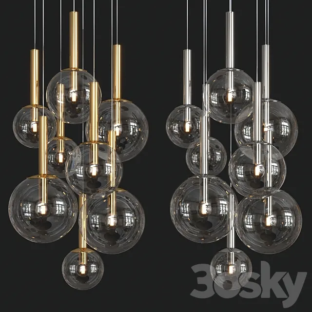 Bubbles Eight Light 3D Model