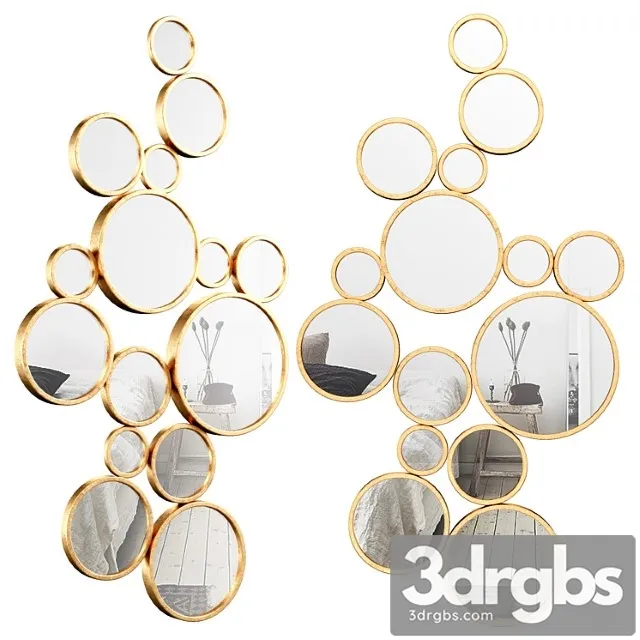 Bubbles wall mirror vyq6540 3D Model Download Bubbles wall mirror vyq6540 3D Model Download