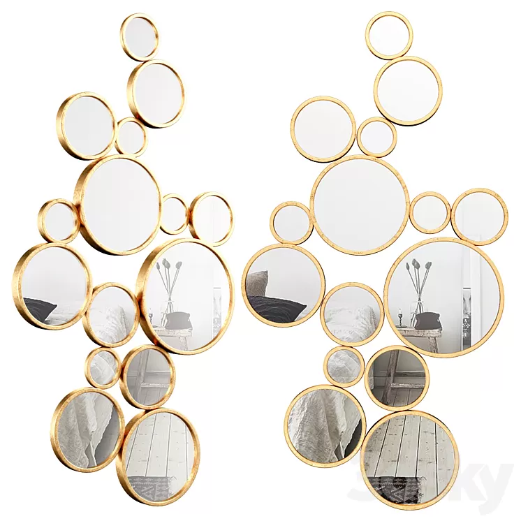 Bubbles Wall Mirror VYQ6540 3D Model
