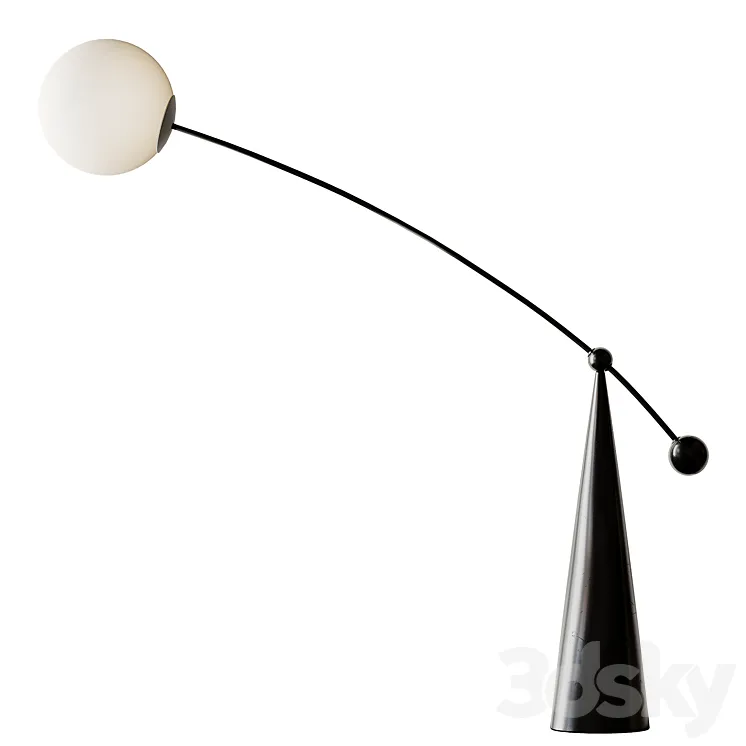 Bubbly Nordic Style Standing Lamp 3D Model Free Download