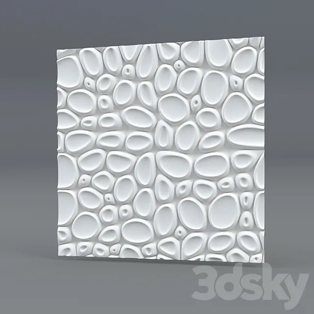 Bubbly panel 3D Model Bubbly panel 3D Model