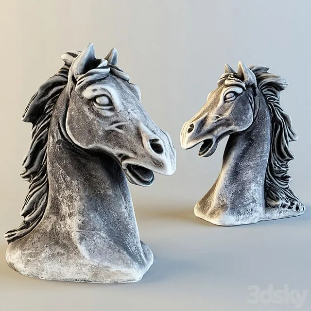 Bucefal decor stone horse figurine 3D Model Bucefal decor stone horse figurine 3D Model