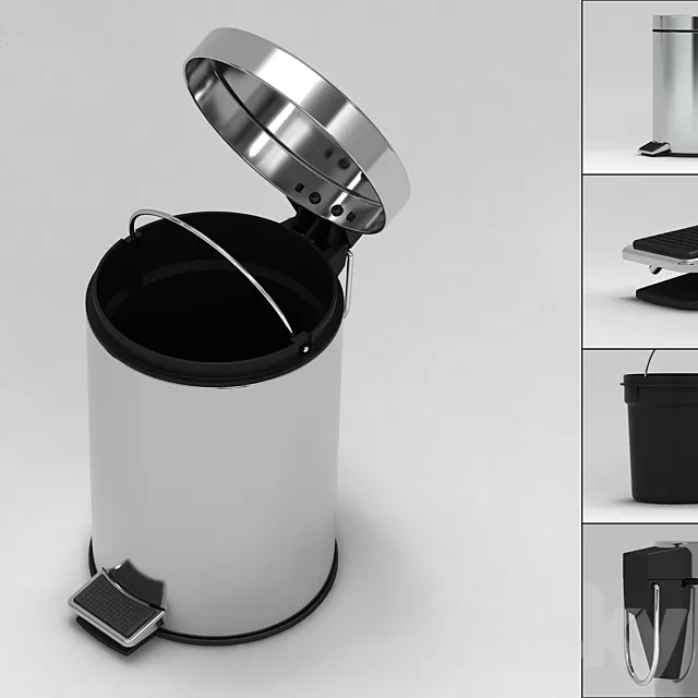 Bucket with pedal 3DModel Bucket with pedal 3DModel
