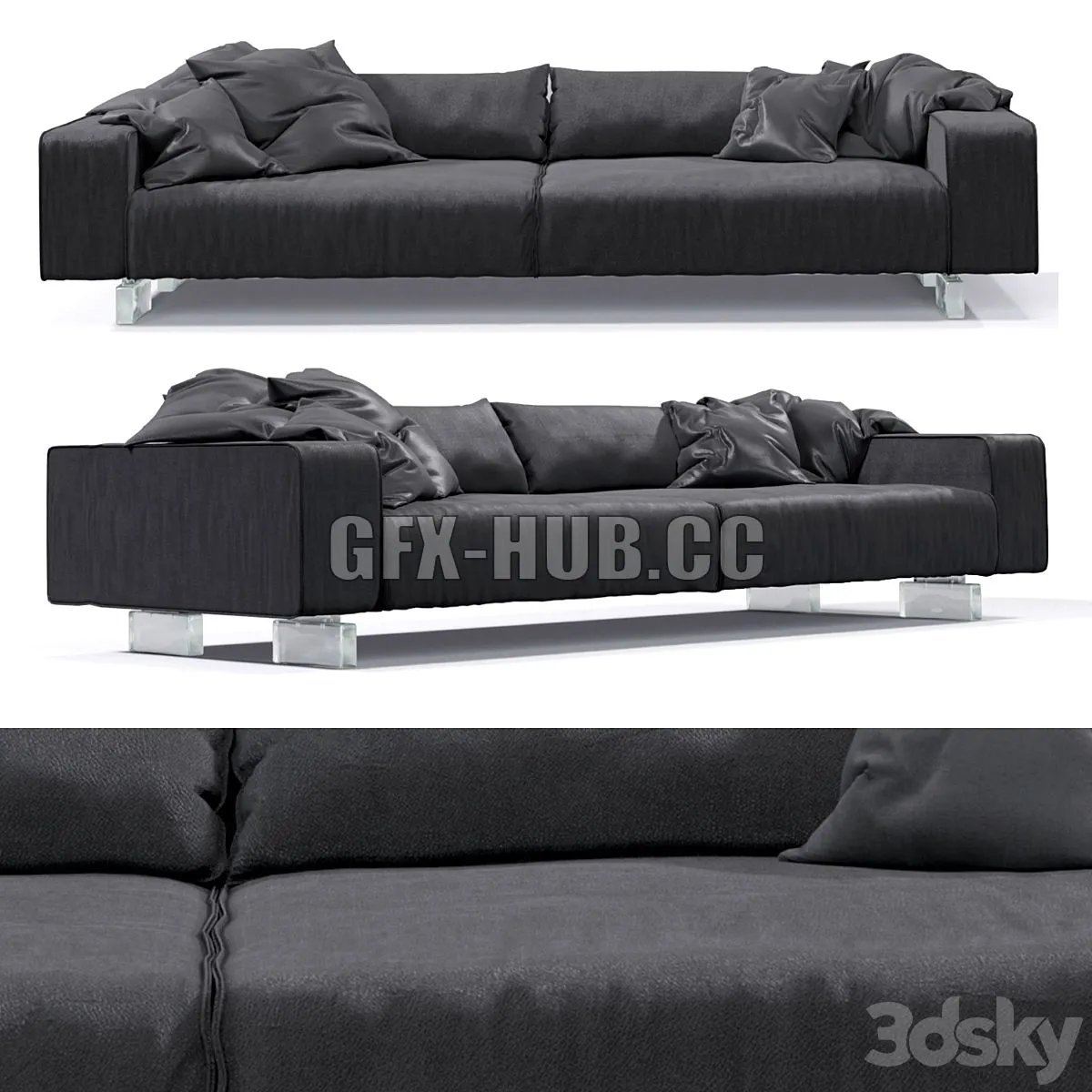 Budapestair sofa 3D Model