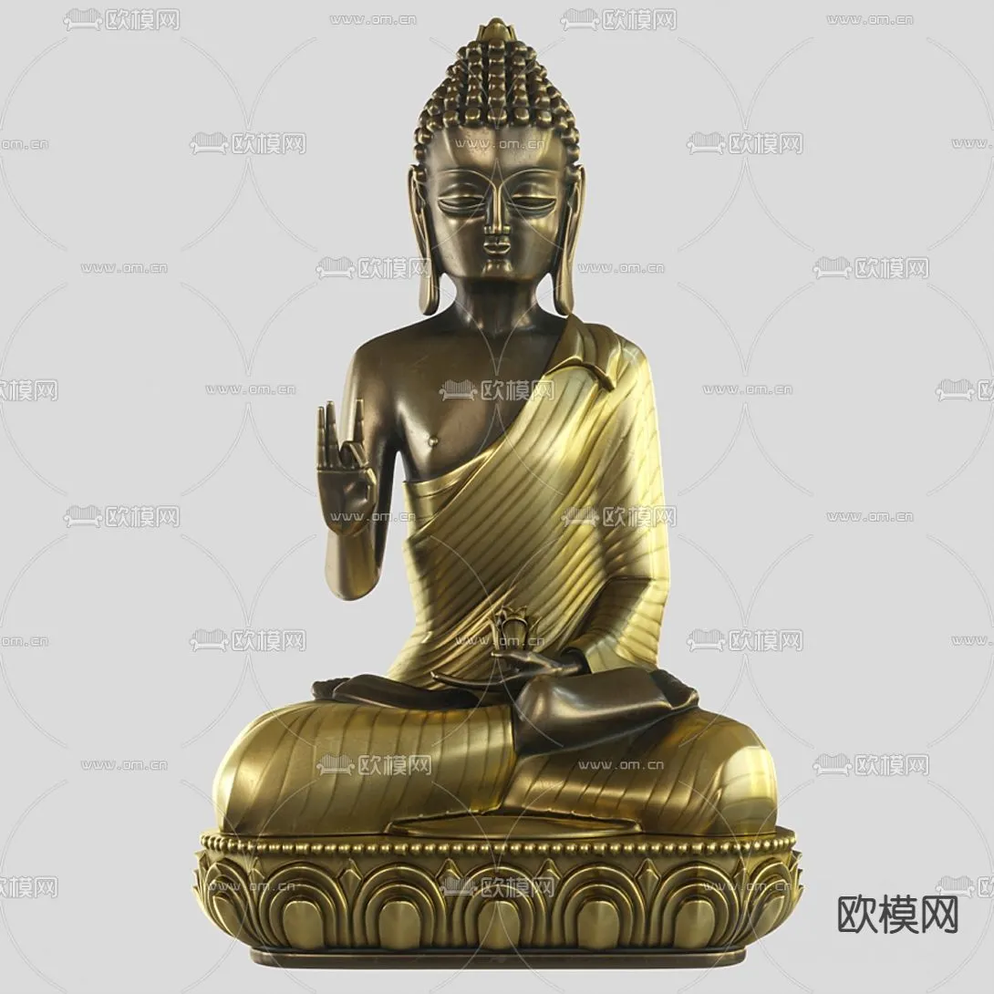 Buddha 3D Model for Decoration – Interior Design – 002 Buddha 3D Model for Decoration – Interior Design – 002