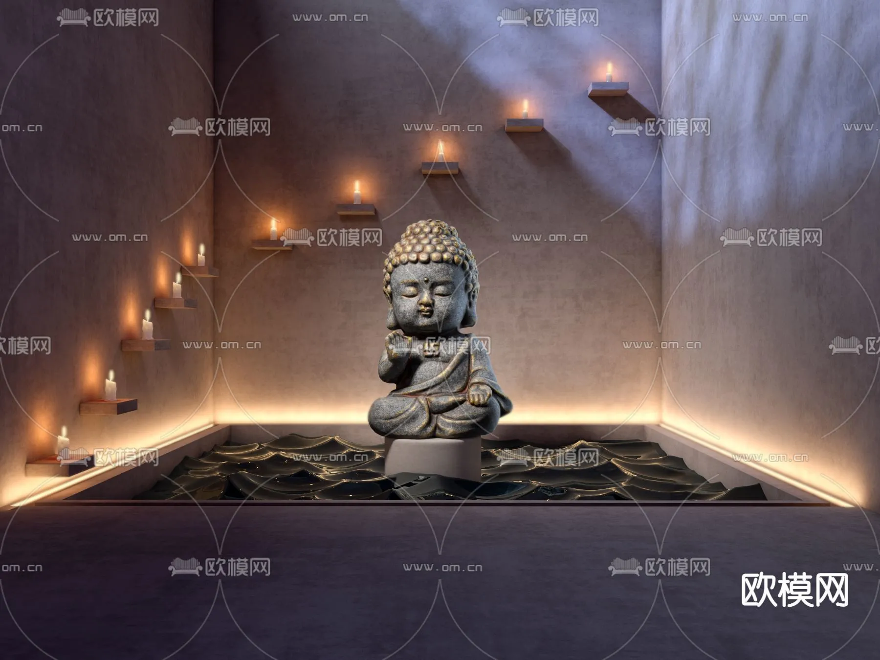 Buddha 3D Model for Decoration – Interior Design – 003 Buddha 3D Model for Decoration – Interior Design – 003