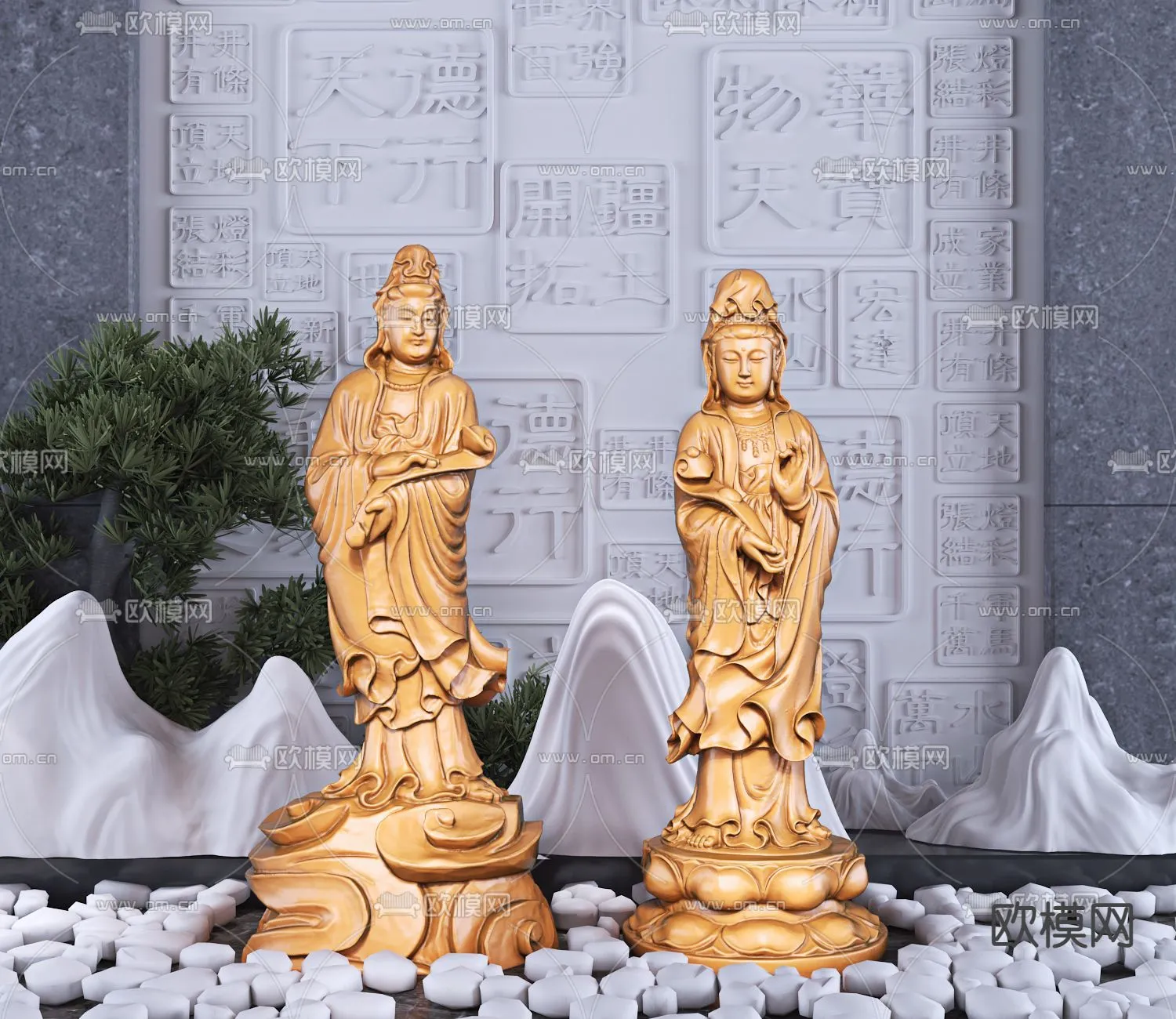 Buddha 3D Model for Decoration – Interior Design – 009 Buddha 3D Model for Decoration – Interior Design – 009