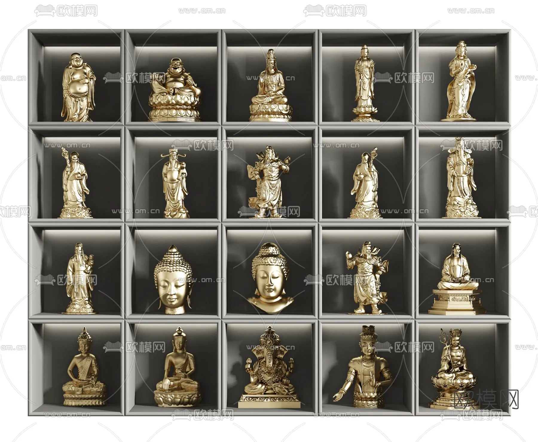 Buddha 3D Model for Decoration – Interior Design – 012 Buddha 3D Model for Decoration – Interior Design – 012
