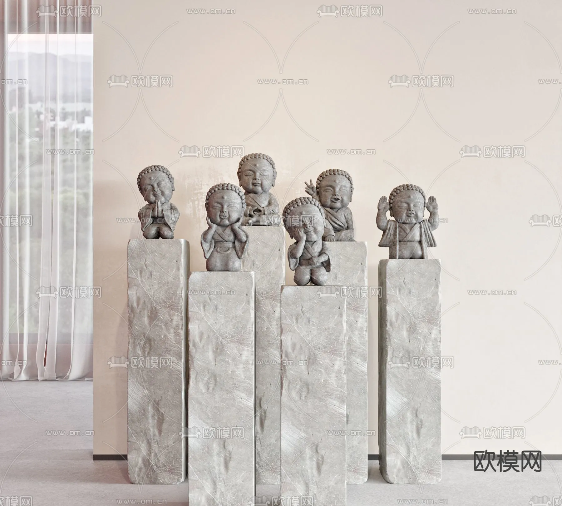 Buddha 3D Model for Decoration – Interior Design – 032 Buddha 3D Model for Decoration – Interior Design – 032