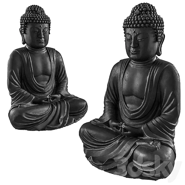 Buddha decoration statue 3DModel