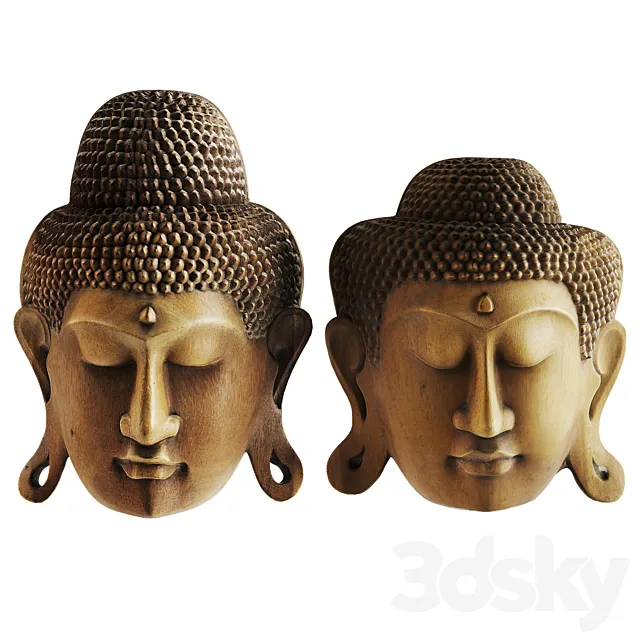 Buddha Mask Decor 3DModel Buddha Mask Decor 3DModel
