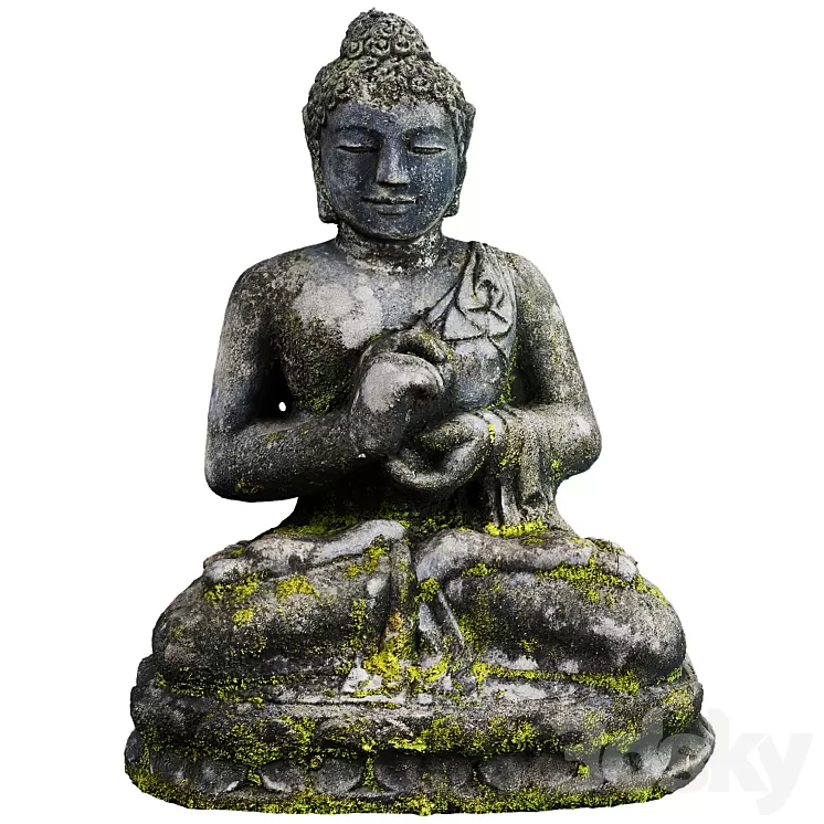 Buddha Statue Outdoor 3D Model Free Download