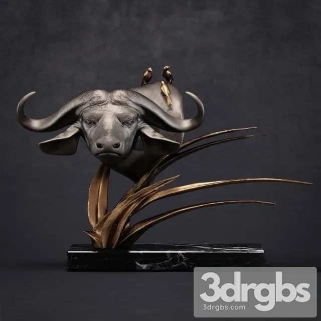 Buffallo Sculture 3D Model Download