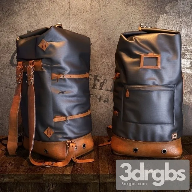 Buffalo Jackson Dakota Vintage Backpack Bag 3D Model Download