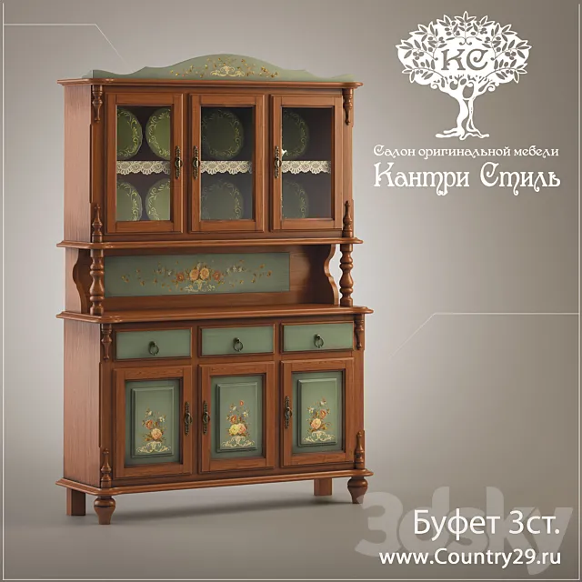 Buffet 3st. “Country Style” Albina 3D Model Buffet 3st. “Country Style” Albina 3D Model