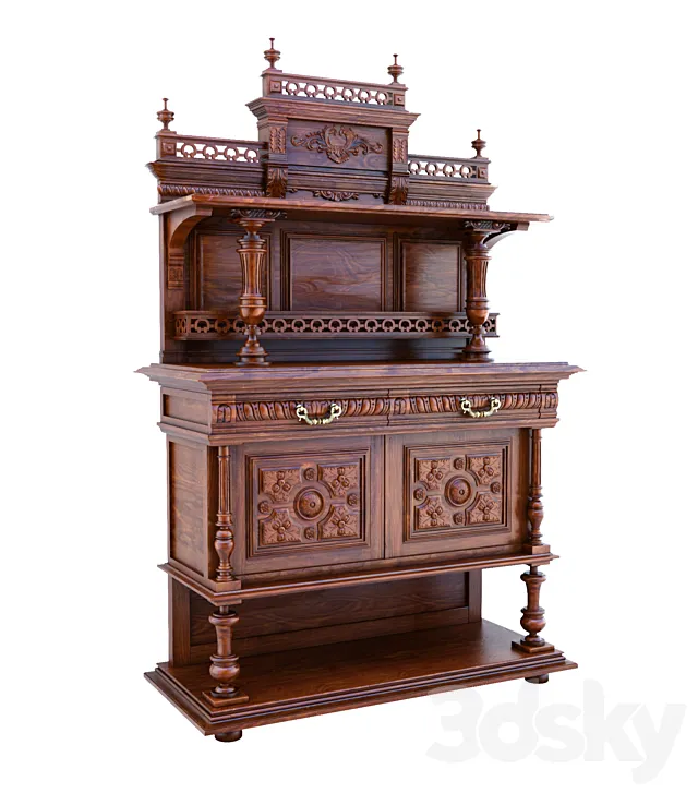 buffet antiques 01 3DModel