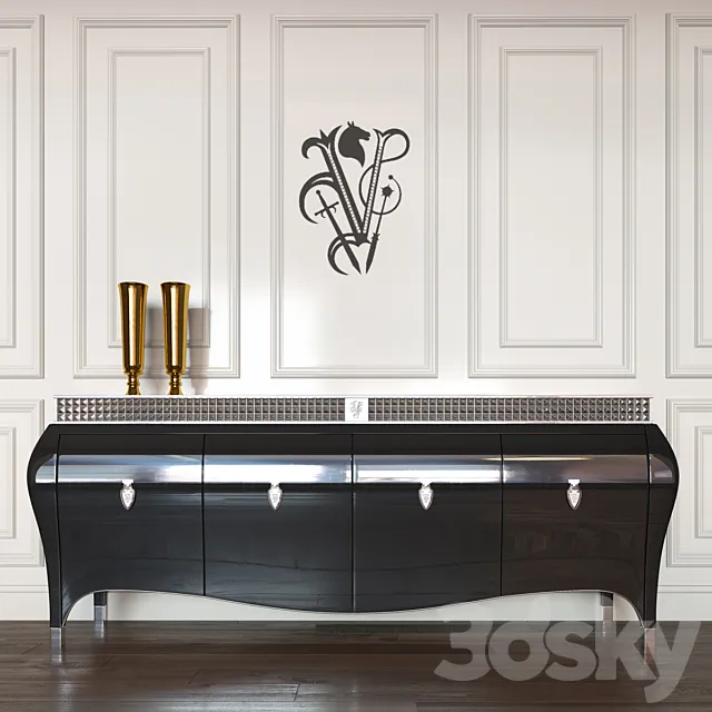 Buffet Borgia IPE Cavalli _ Visionnaire 3D Model