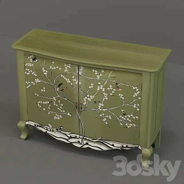 Buffet GREEN BIRDS 3DModel Buffet GREEN BIRDS 3DModel