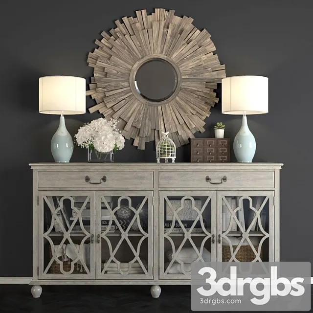 Buffet hawthorne estate with a mirror vermundo. 2 3D Model Download Buffet hawthorne estate with a mirror vermundo. 2 3D Model Download