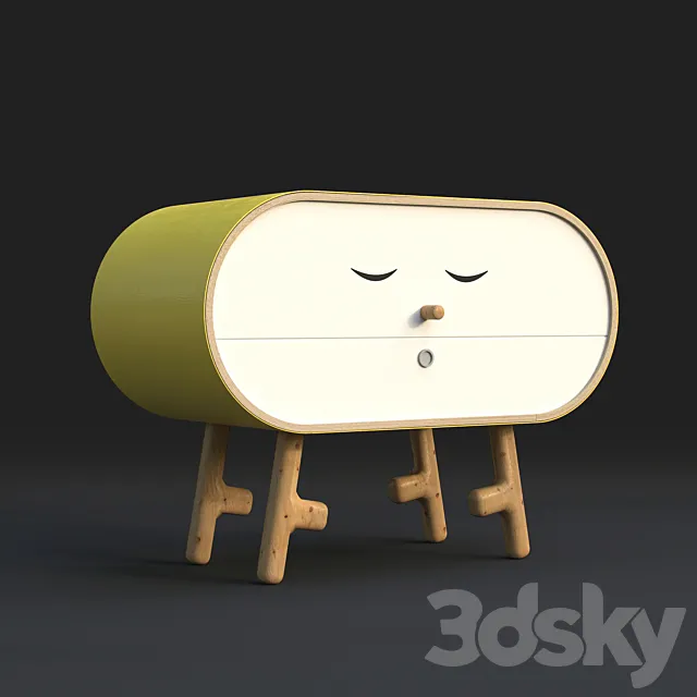 Buffet KETTLE Lllooch chest of drawers 3D Model Buffet KETTLE Lllooch chest of drawers 3D Model