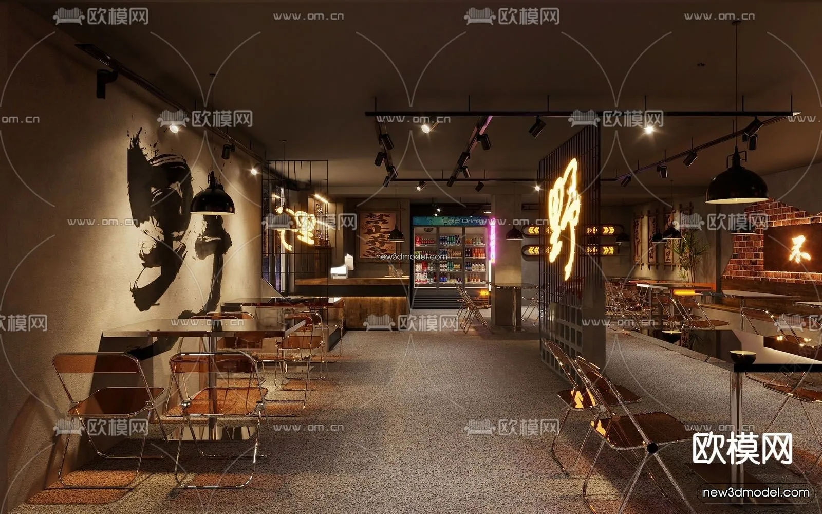 Buffet Restaurant of Hotels 3D Scenes – 3D Blocks – 053 – CORONA