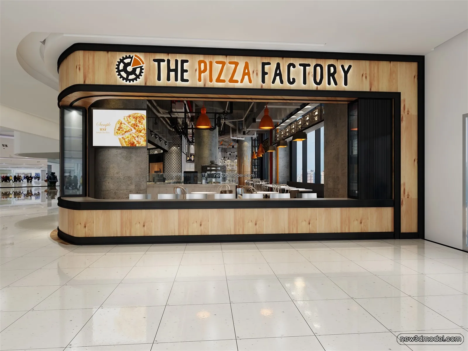 Buffet Restaurant of Hotels 3D Scenes – 3D Blocks – 117 – VRAY