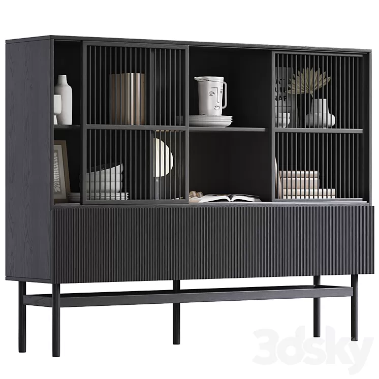 Buffet with Pilpao decor by La redoute 3D Model Buffet with Pilpao decor by La redoute 3D Model