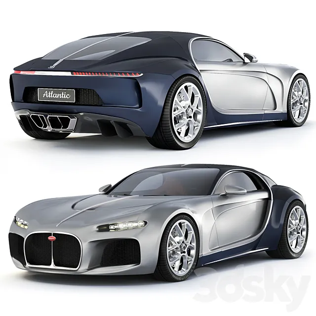 Bugatti Atlantic 3D Model