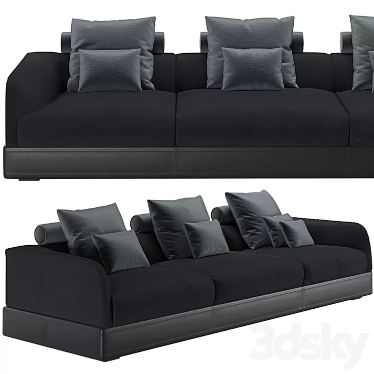 Bugatti Home LE MANS SOFA 3D Model Free Download
