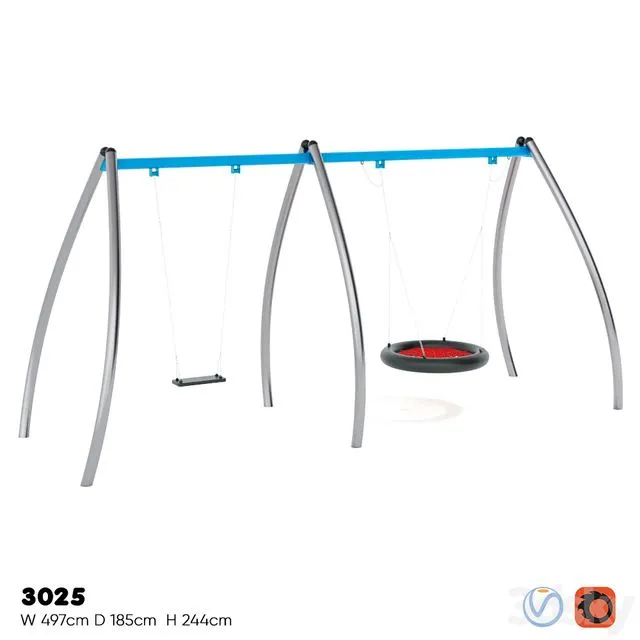 BUGLO. DOUBLE SWING 3025 3D Model BUGLO. DOUBLE SWING 3025 3D Model