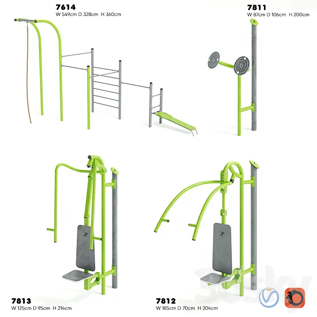 BUGLO. SPORT EQUIPMENT 3D Model BUGLO. SPORT EQUIPMENT 3D Model