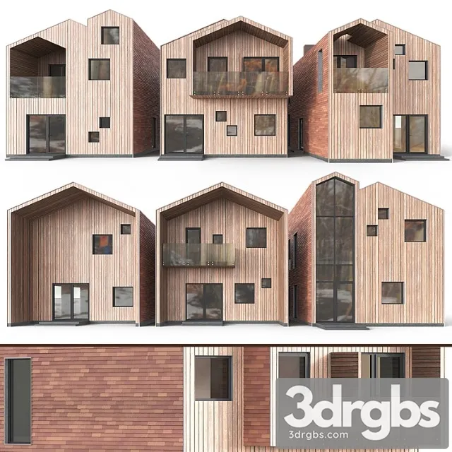 Building Barn Houses 3D Model Download