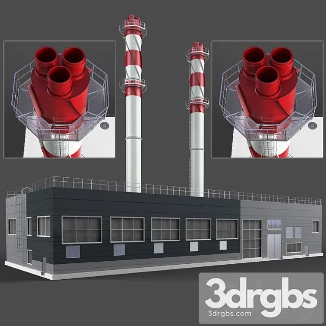 Building Boiler Room 2 3D Model Download