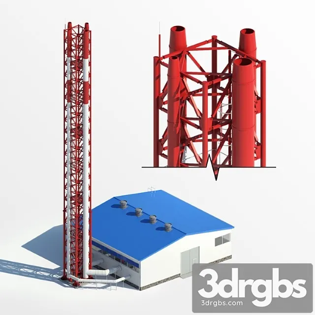 Building Boiler Room 3D Model Download