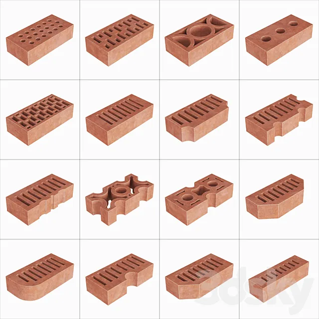 Building bricks _ Building bricks 3D Model Building bricks _ Building bricks 3D Model