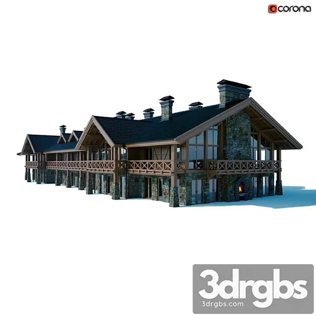 Building Chalet 3D Model Download
