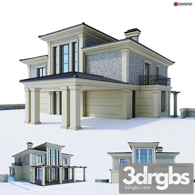 Building Classic House 3D Model Download