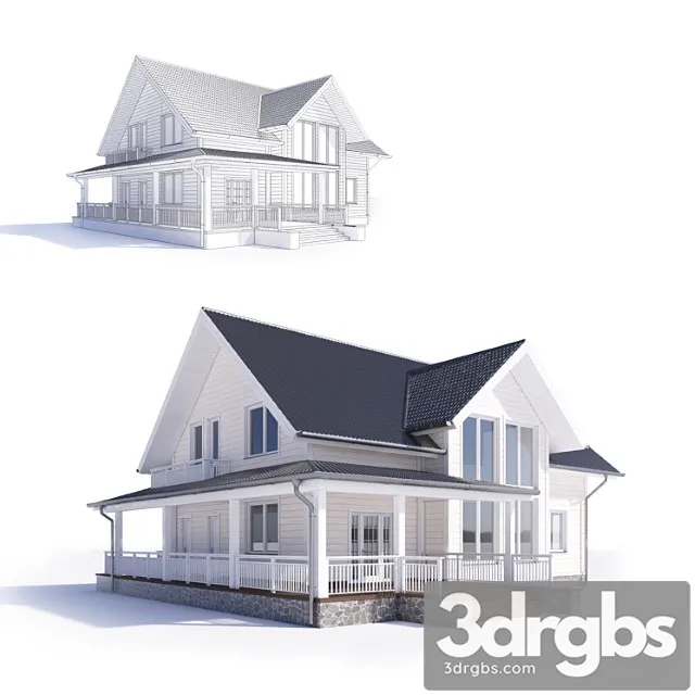 Building Cottage 3D Model Download