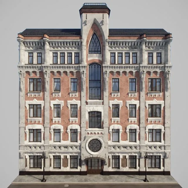 Building facade 3D Model