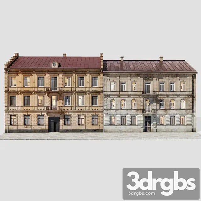 Building Facades Vol 1 3D Model Download Building Facades Vol 1 3D Model Download
